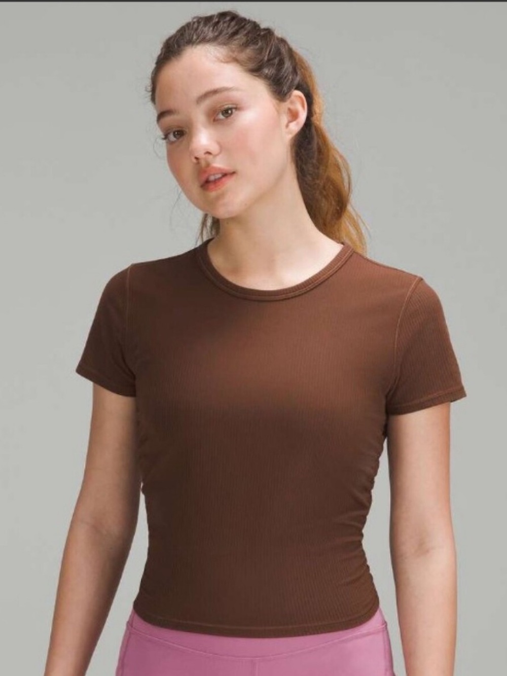 Lululemon All It Takes Ribbed Nulu T-Shirt
Java Size 4